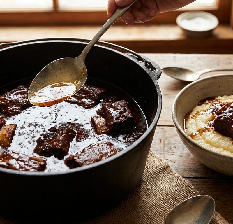 Coffee-Ancho Chile Braised Short Ribs